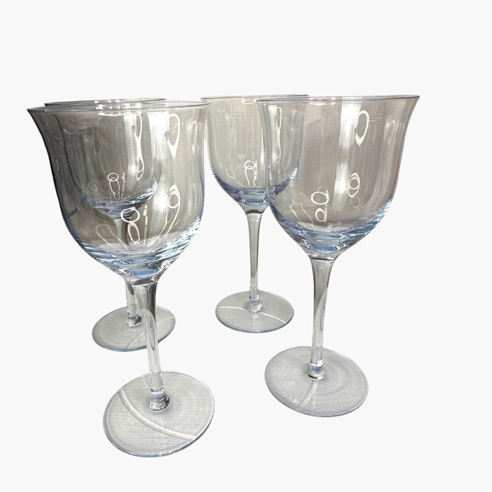 Royal Prestige Islander Collection Bermuda 8303 Lead Crystal Wine Glasses Set